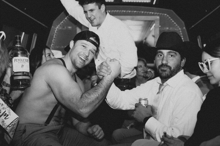 A group of men celebrating their bachelor party in orlando sc